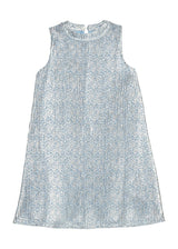 Swing Dress - Blue Crinkle Stars