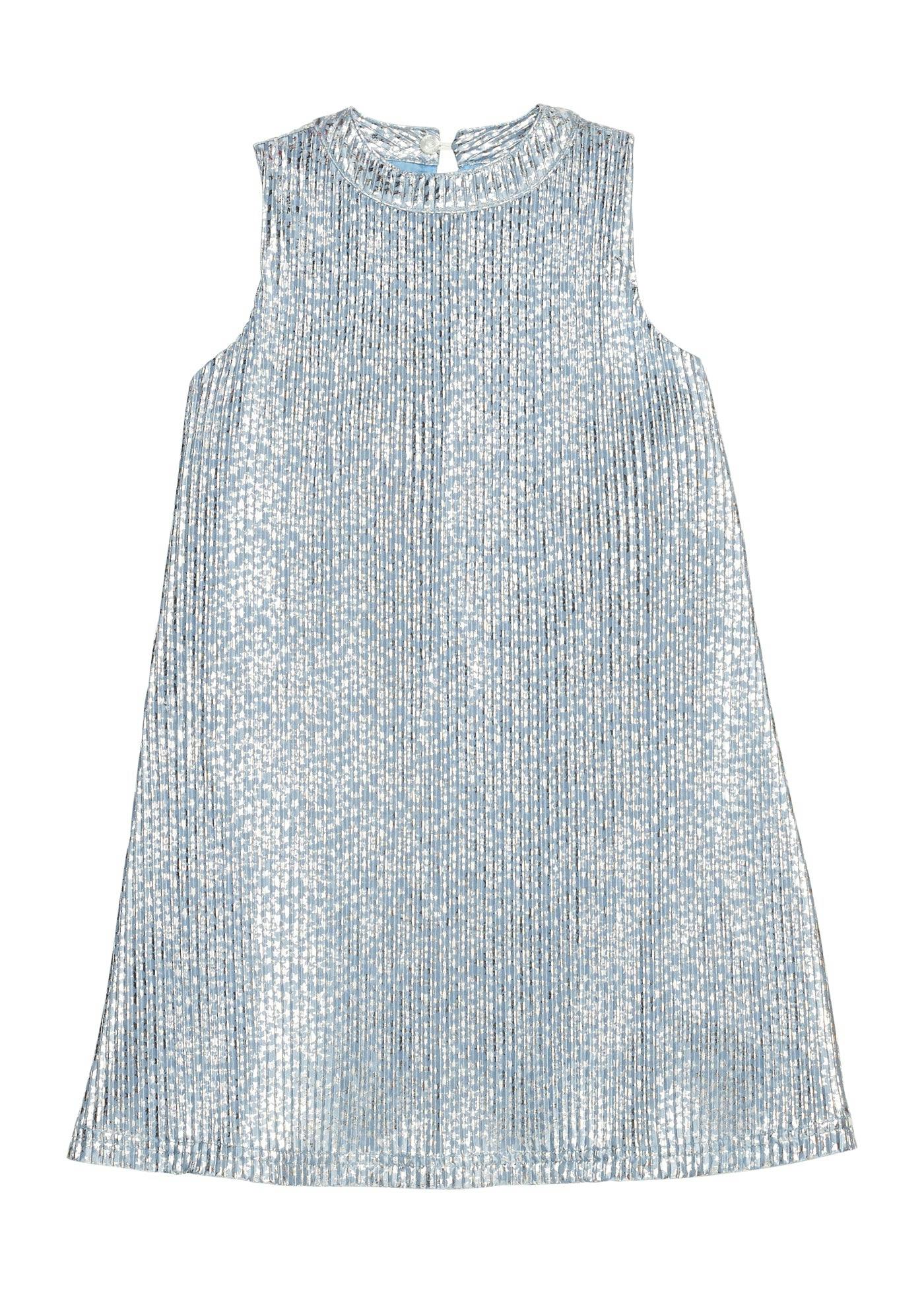 Swing Dress - Blue Crinkle Stars