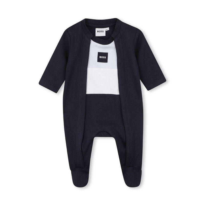 Navy Logo Baby Pyjama Set