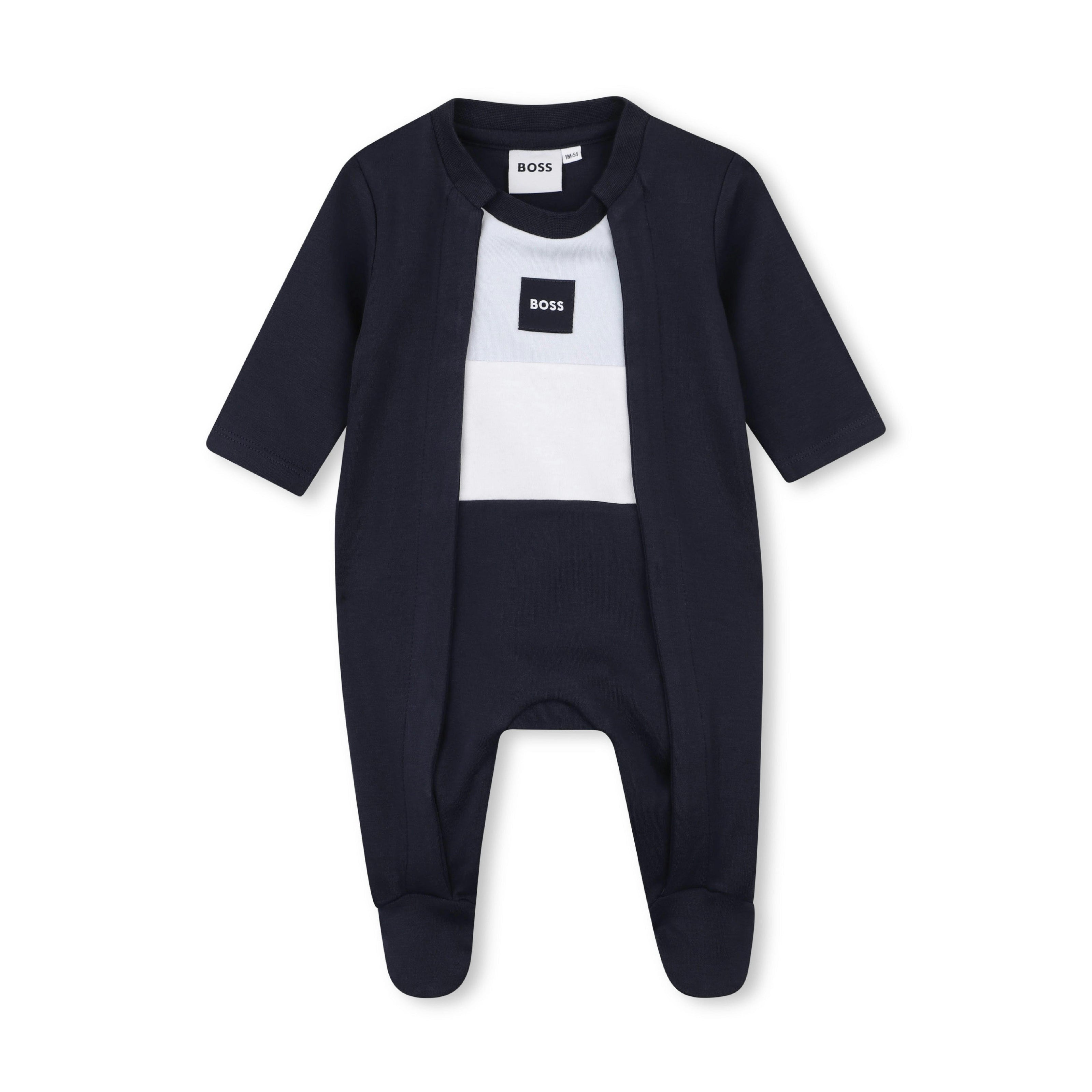 Navy Logo Baby Pyjama Set
