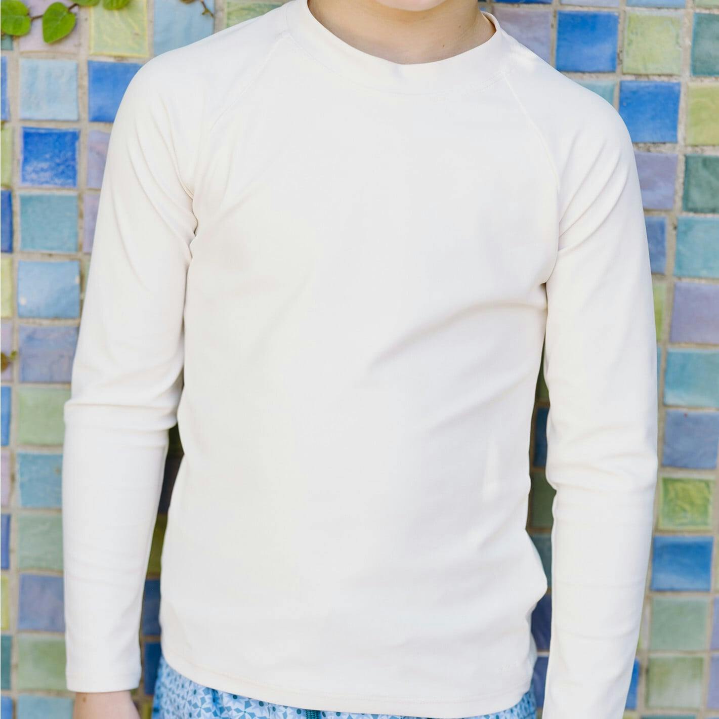 unisex cream rashguard
