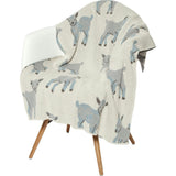 Baby Cotton Knit Blanket - Goat
