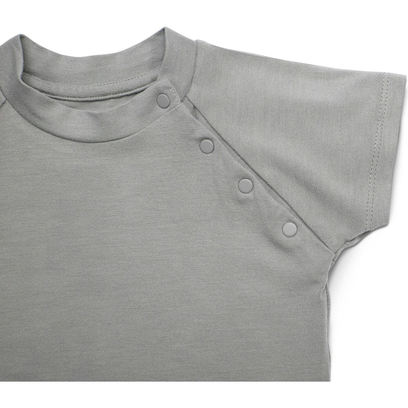Short Sleeve Bodysuit, Grey