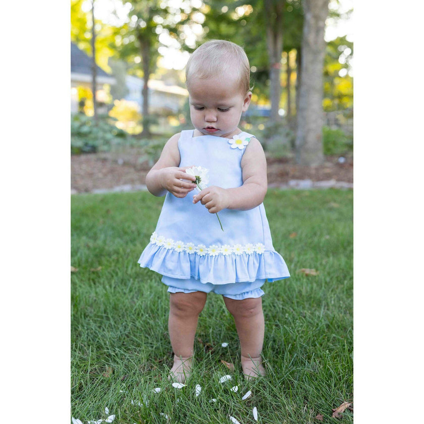 Pique Dress & Bloomer with Daisies