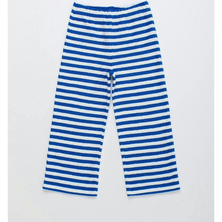 BARCOS STRIPED SWEATPANTS BLUE & WHITE
