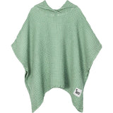 children's linen waffle poncho - sage