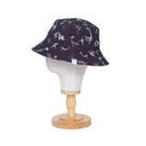 Reversible Glow-in-the-Dark Bucket Hat – Dino Skeleton Bones