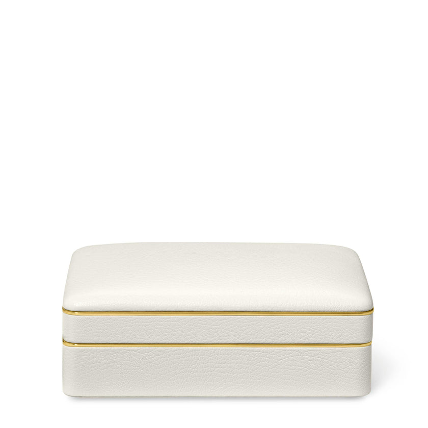 Piero Leather Small Stacked Jewelry Box