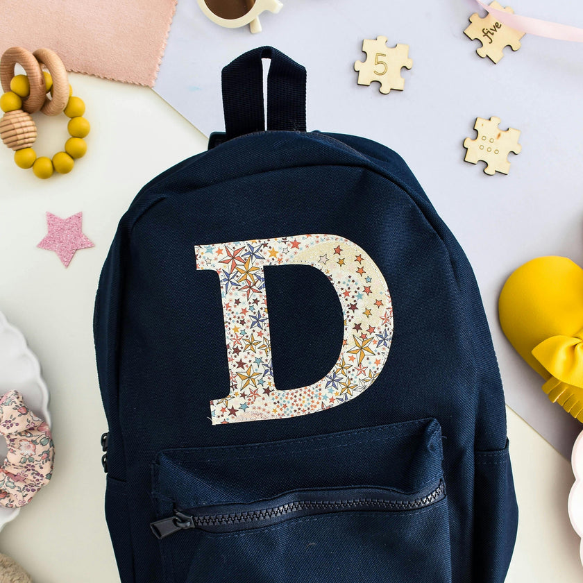 Liberty of London Personalised Mini Backpack - Navy