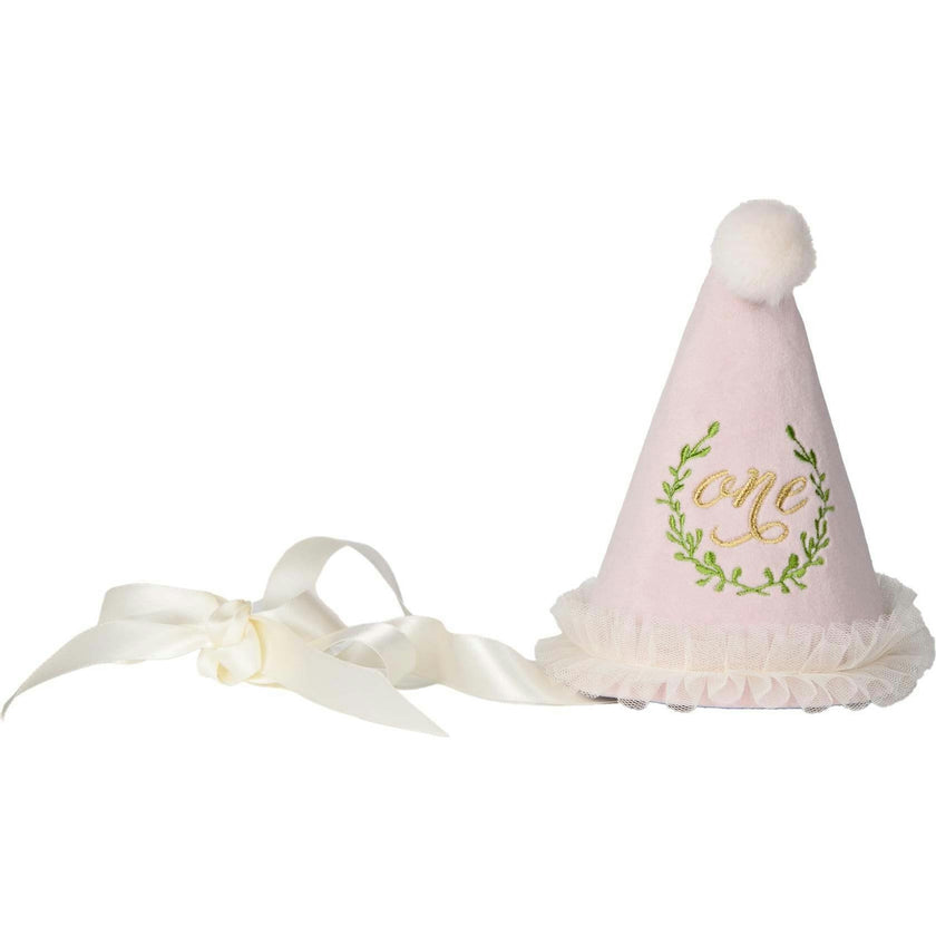 Velvet Embroidered Birthday Hat