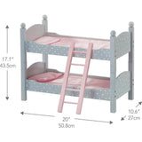 Olivia's Little World 18" Doll Wooden Convertible Bunk Bed