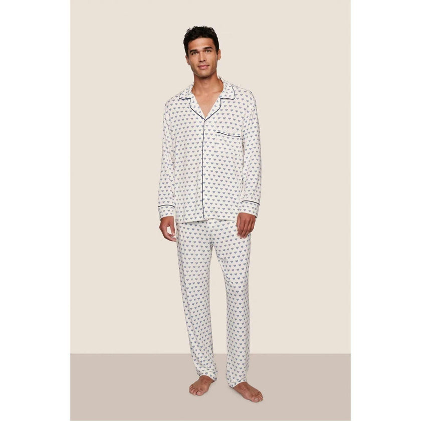 William Printed TENCEL Modal PJ Set, Blue
