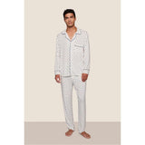 William Printed TENCEL Modal PJ Set, Blue