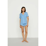 Gisele TENCEL™ Modal Relaxed Short PJ Set, SUMMER BLUE/WHITE
