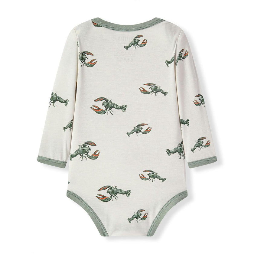 Mint Lobster Luxe Stretch Long Sleeve One Piece