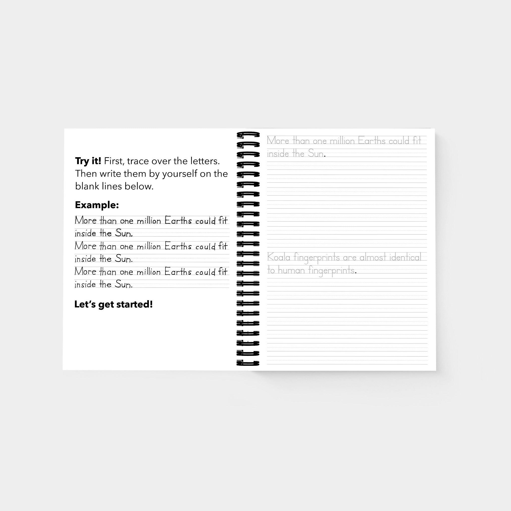 Print Handwriting Practice for Kids 8-12