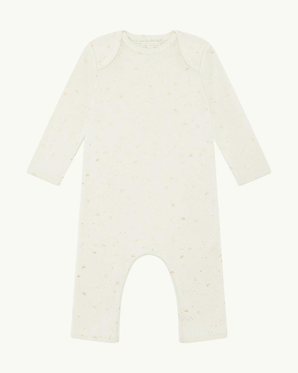 Brooklyn Star & Crown Romper - Natural
