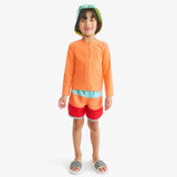 Kids color block board short