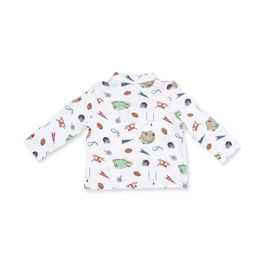 Vintage Football - Polo Long Sleeve Shirt