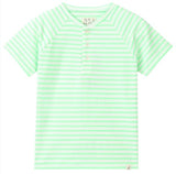 FRIGAT NEON GREEN Stripe Henley