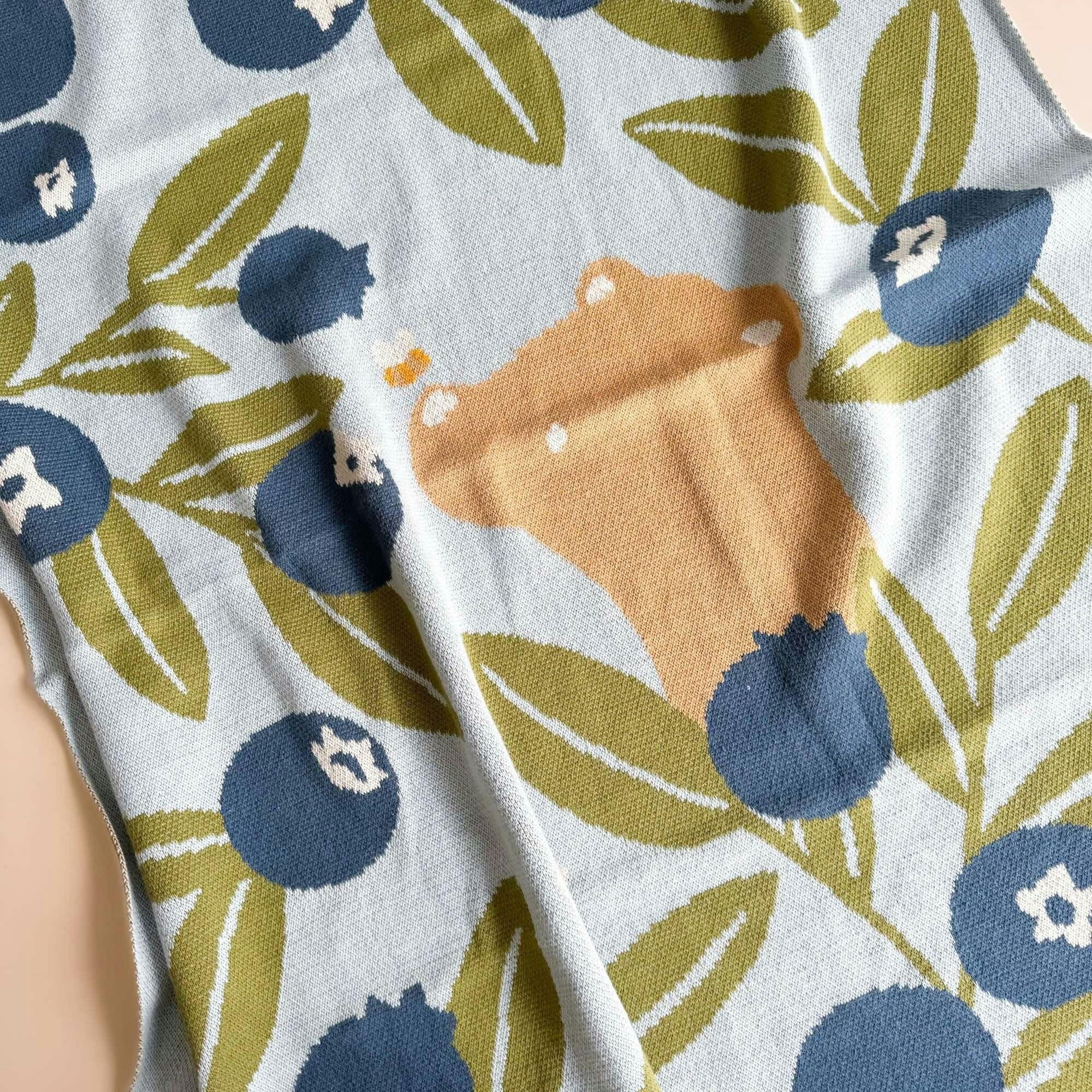 Blueberry Blanket Hat Teether Gift Set