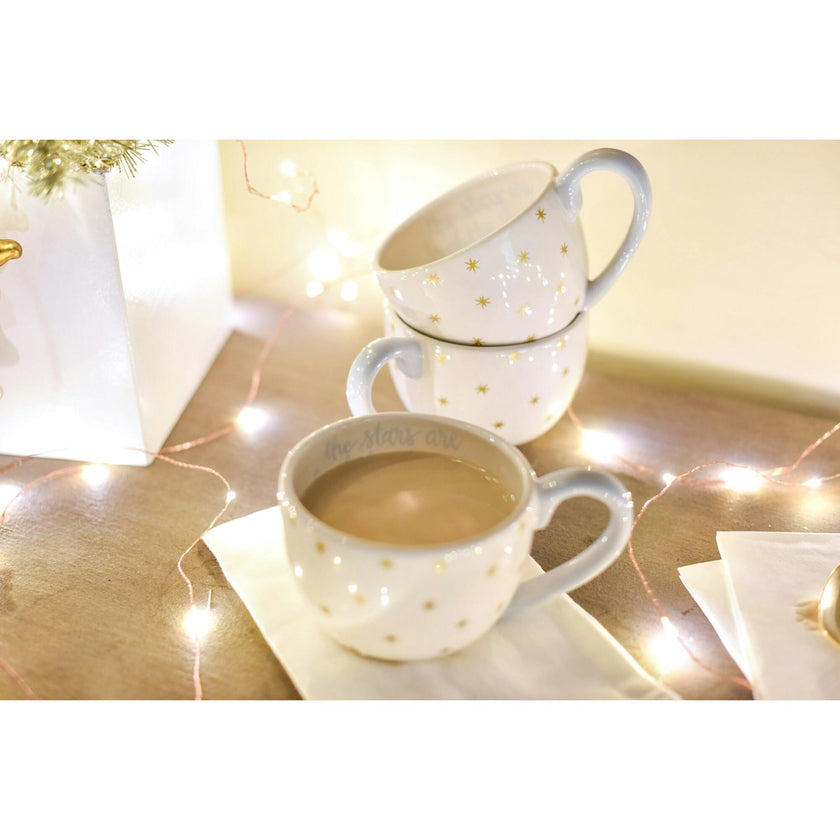 Gold Brightly Shining Stars Mug