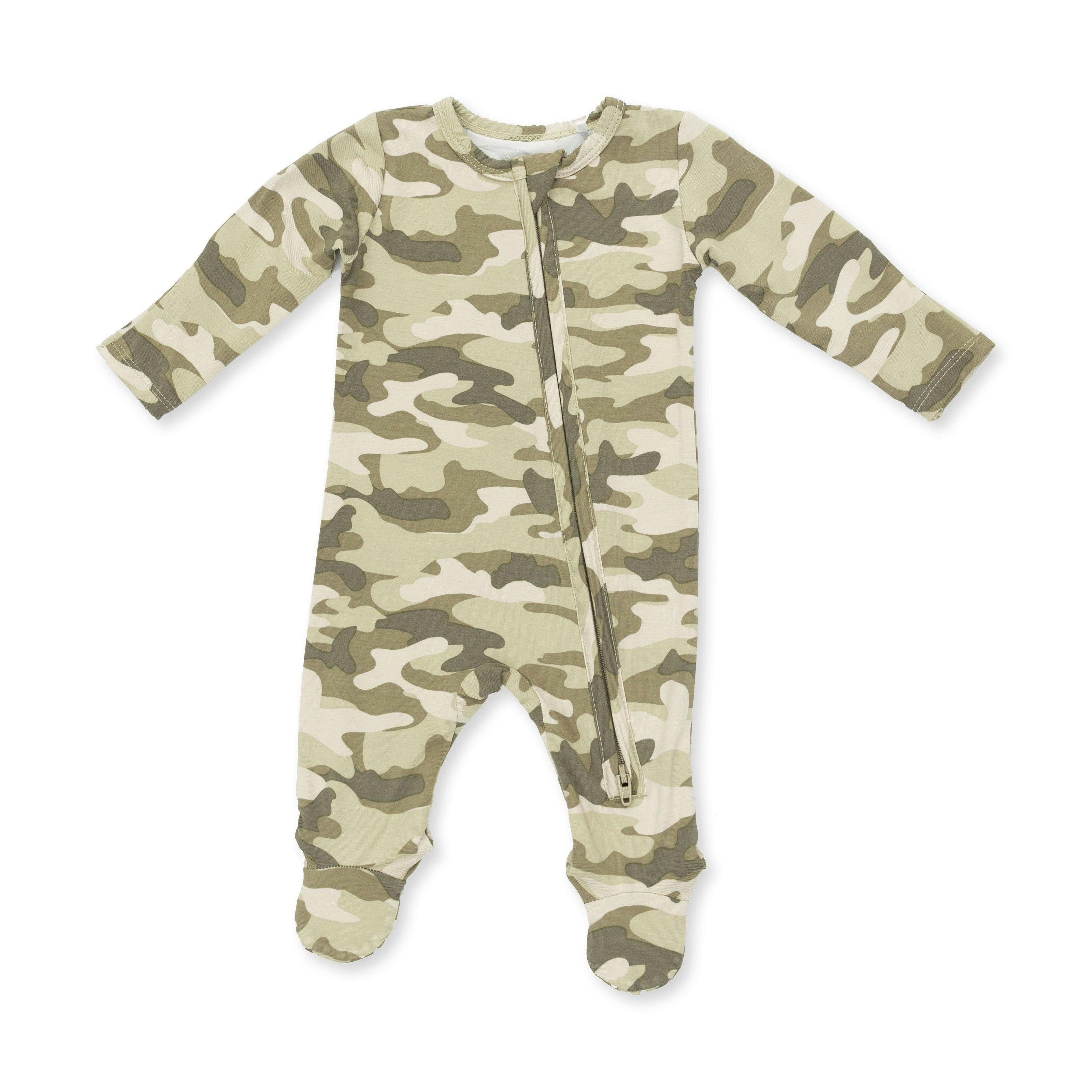 Camo - 2 Way Zipper Footie