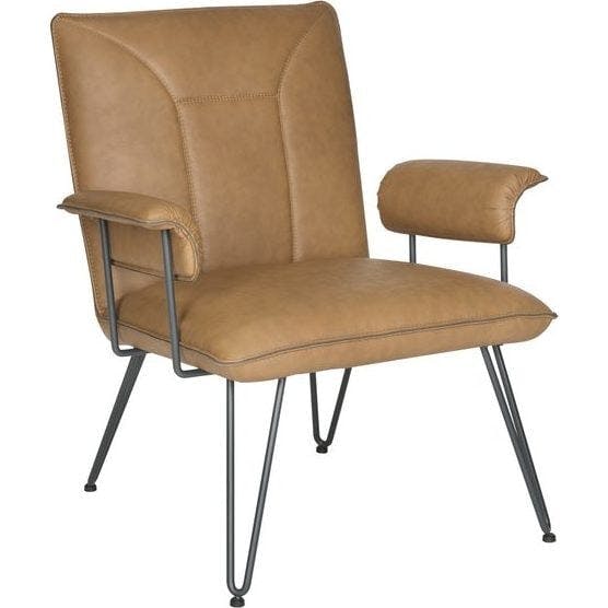 Johannes Mid-Century Modern Leather Arm Chair