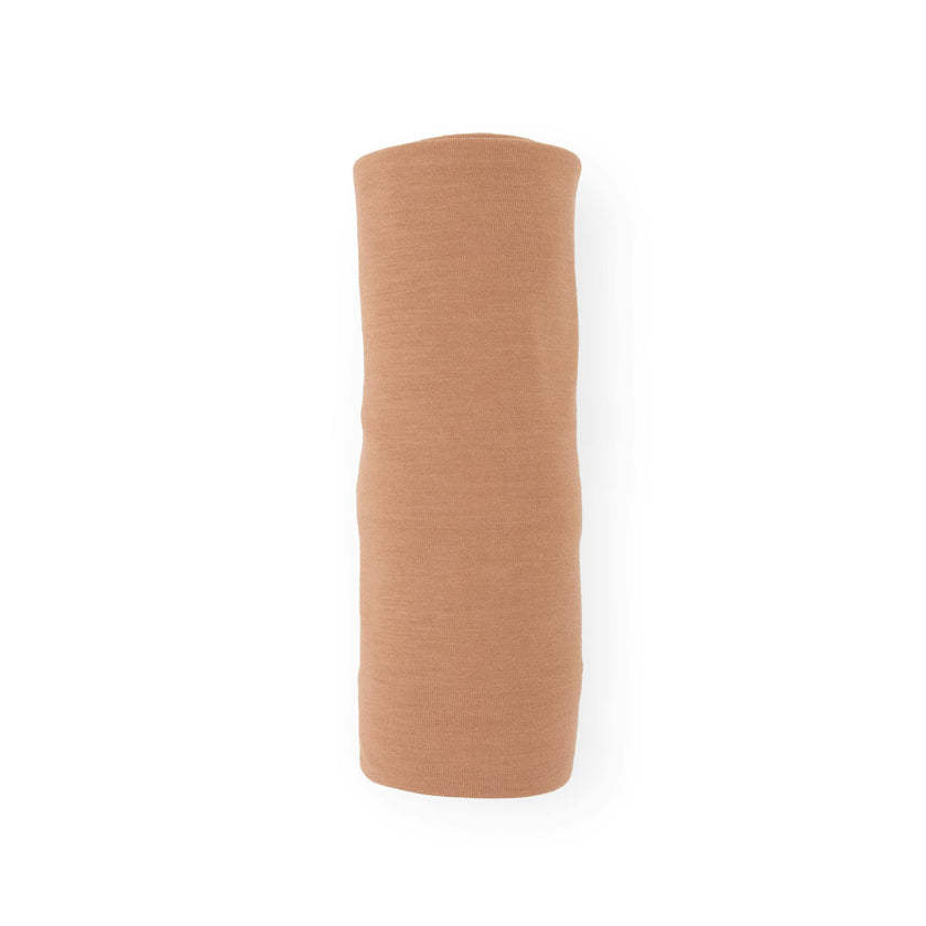 Stretch Knit Swaddle Blanket - Terracotta