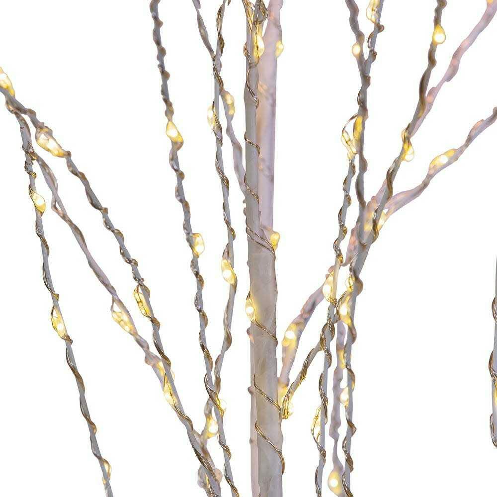 4-Foot Winter white Twig Tree with 500 Warm White Lights