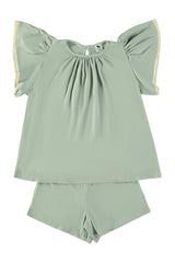 Pyjama fille Atalia - Bleu lagon