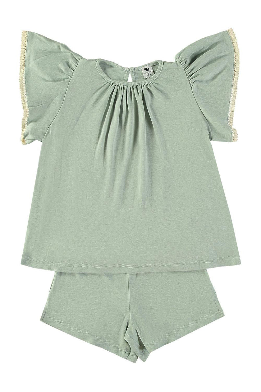 Pyjama fille Atalia - Bleu lagon