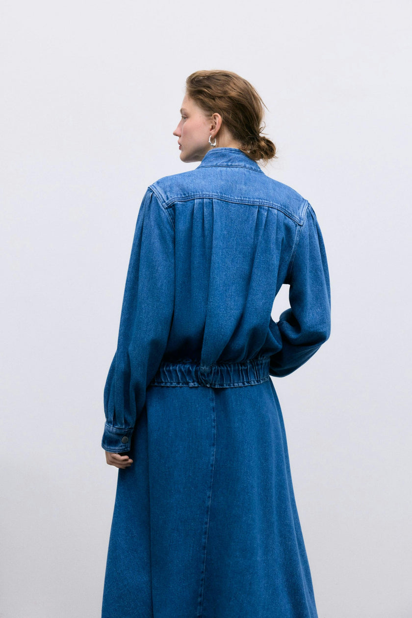 TNS Tencel Woman Skirt Mid Denim