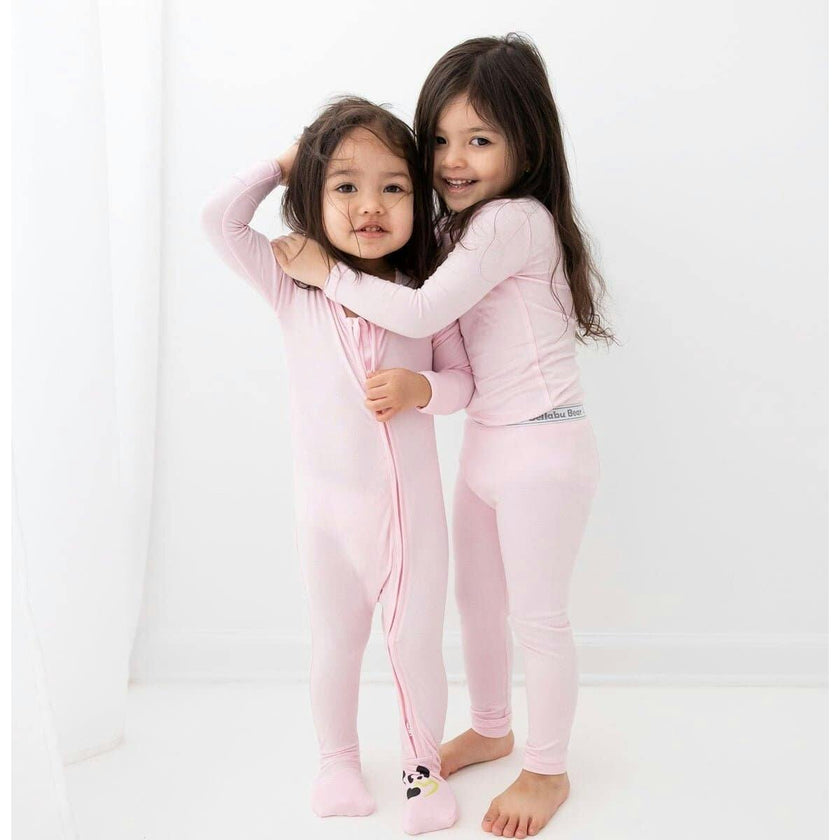 Blush Pink Bamboo Kids Pajamas