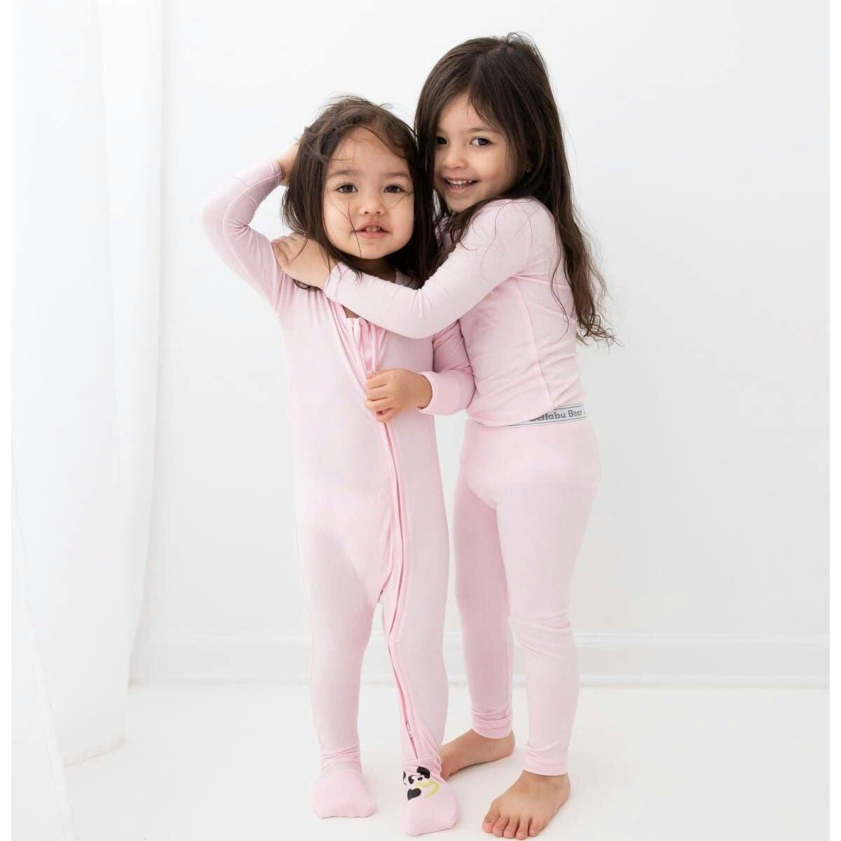 Blush Pink Bamboo Kids Pajamas