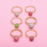 Revel Small Bobble Ring - Pink Sapphire