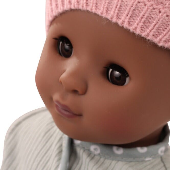 Maxy Muffin Avocado 16.5" Soft Baby Doll with Brown Skin and Brown Eyes