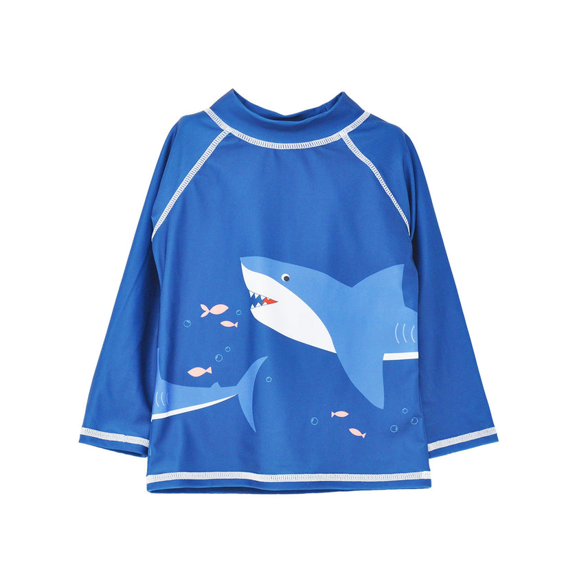 UPF 50+ Graphic Rash Guard Swim Top - G