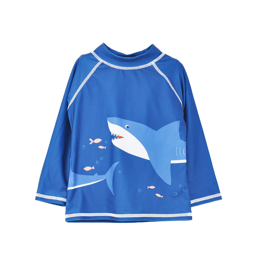 UPF 50+ Graphic Rash Guard Swim Top - G