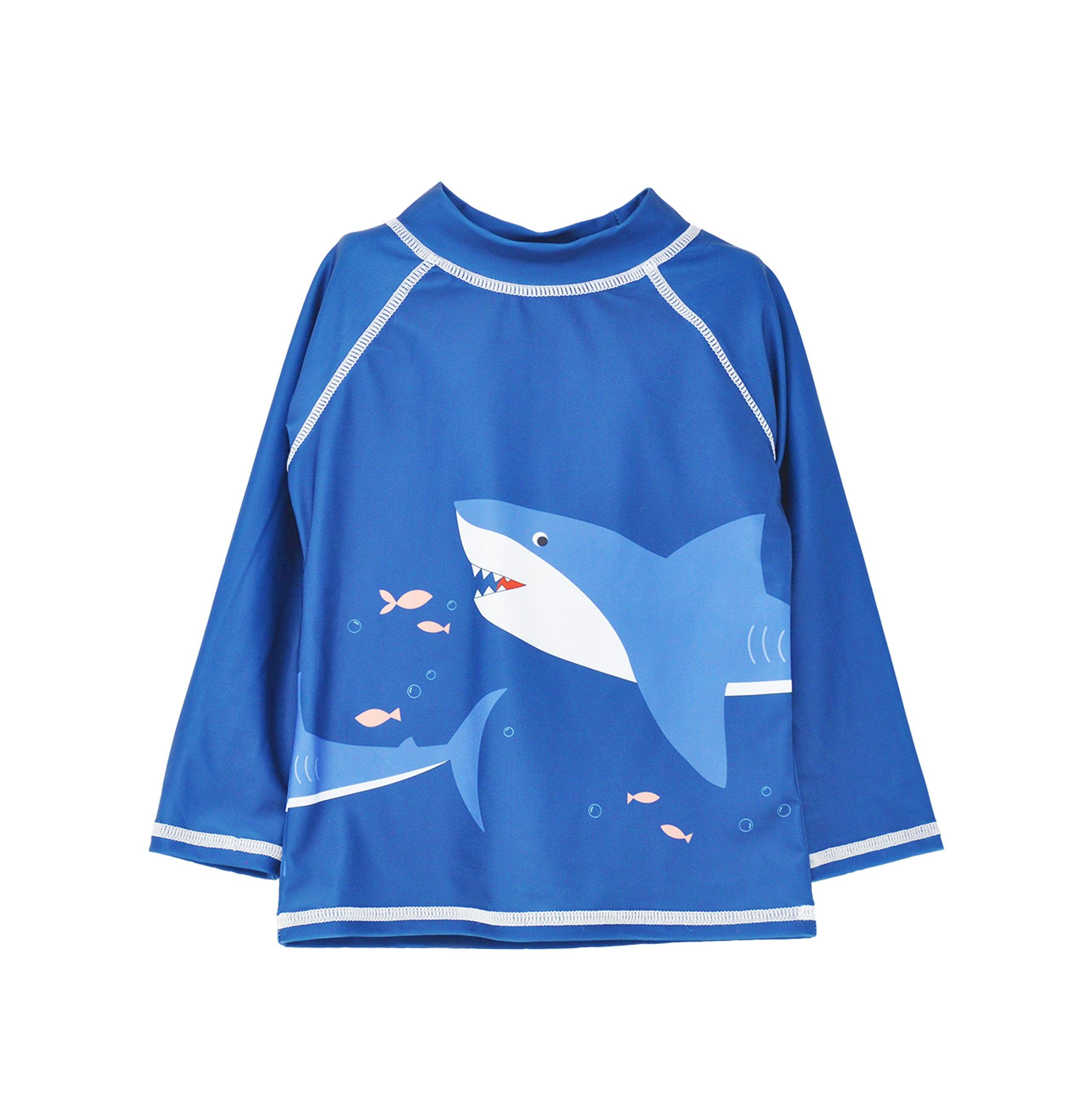 UPF 50+ Graphic Rash Guard Swim Top - G