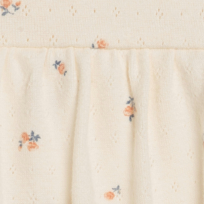 Soleil Pointelle Bodysuit Dress - Maris Floral / Ivory + Sea