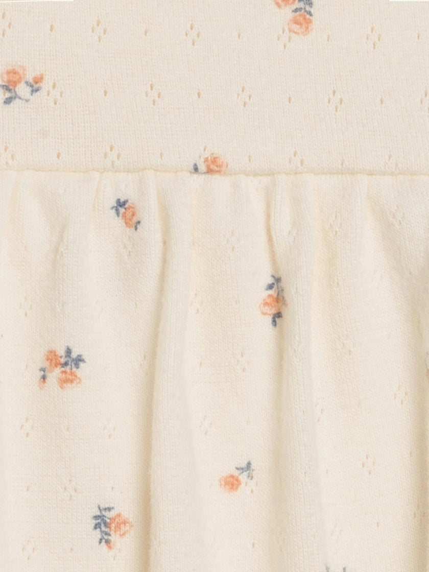 Soleil Pointelle Bodysuit Dress - Maris Floral / Ivory + Sea