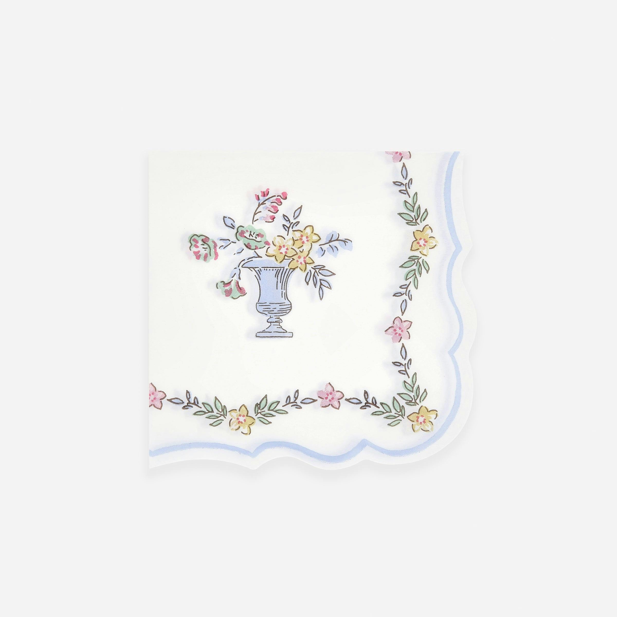 Chintz Border Small Napkins