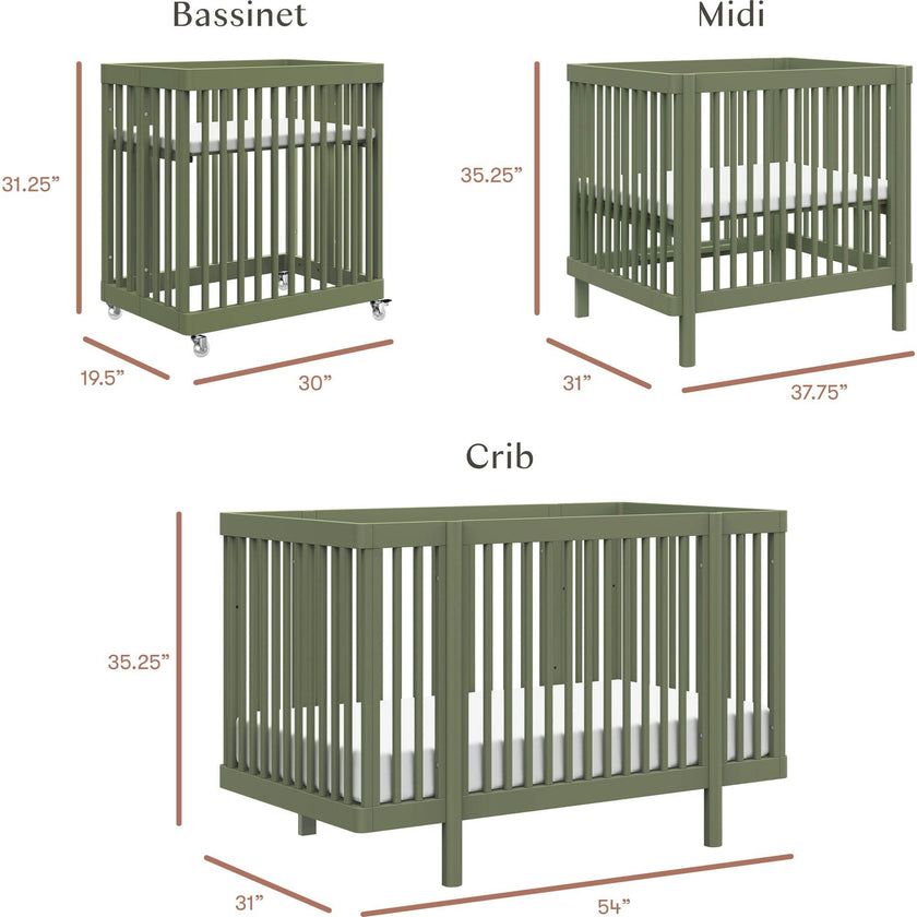 Pogo 8-In-1 Convertible Crib With All-Stages Conversion Kits