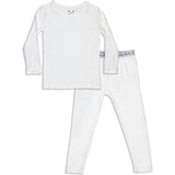 Milk White Bamboo Kids Pajamas