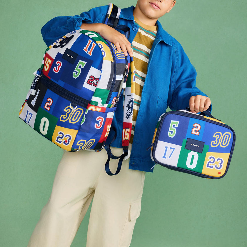 Kane Double Pocket Backpack, Varsity Numbers