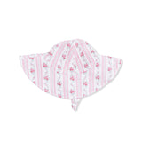Winding Roses Stripe - Wide Brim Sun Hat