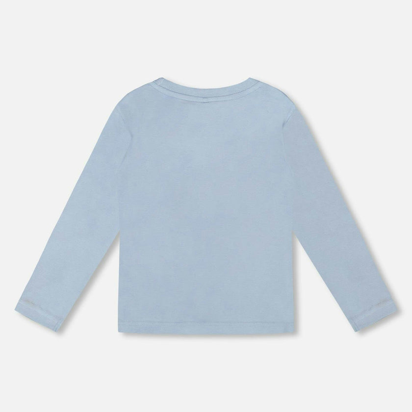 Organic Cotton Long Sleeve T-Shirt Light Blue