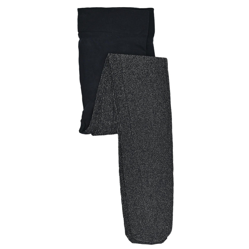 Black Sparkled Cotton Tights