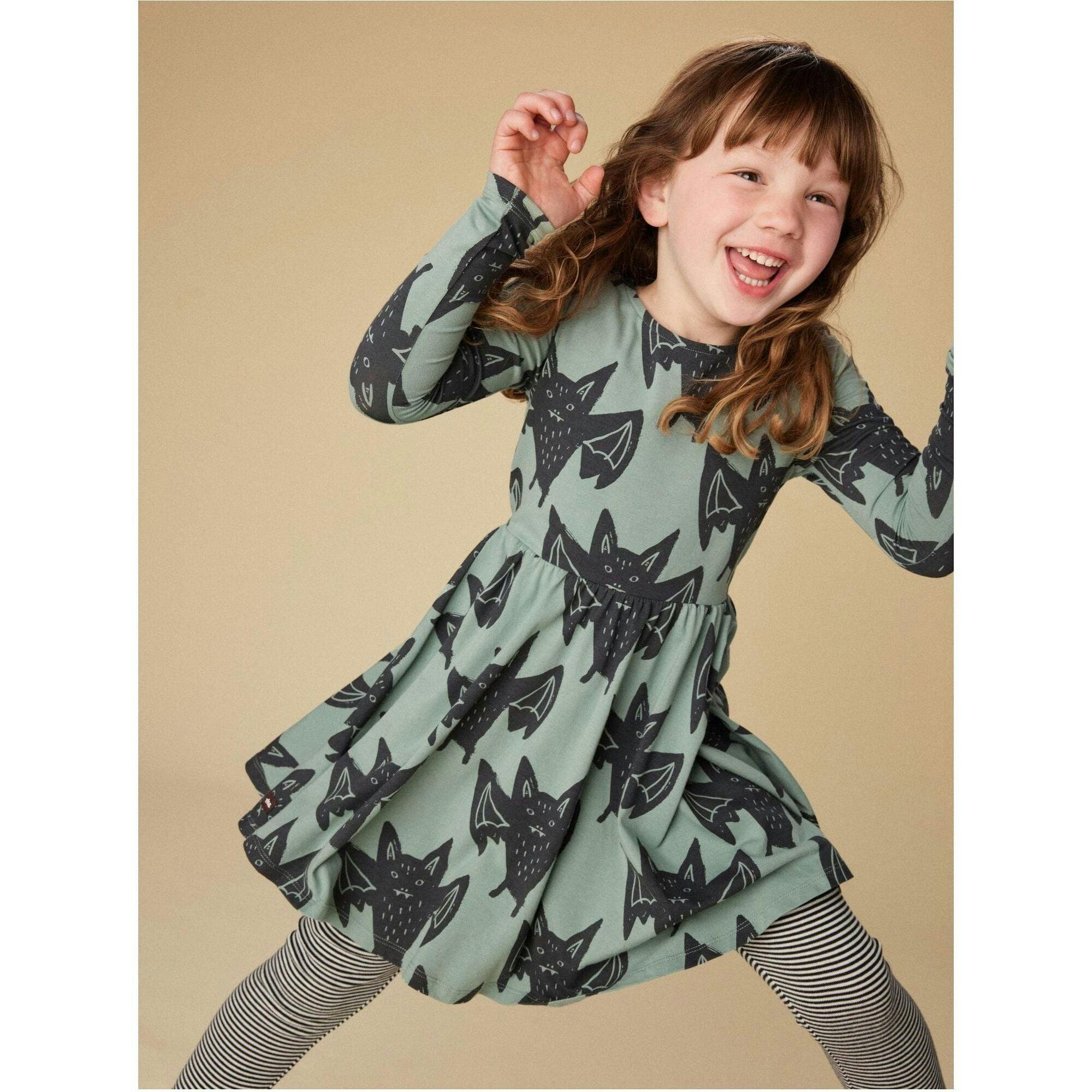 Printed Ballet Dress, Green